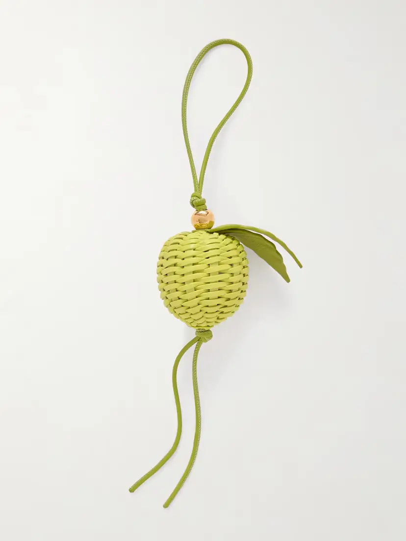 Loewe Granny Apple Leather And Gold-tone Bag Charm | Thumbnail 3