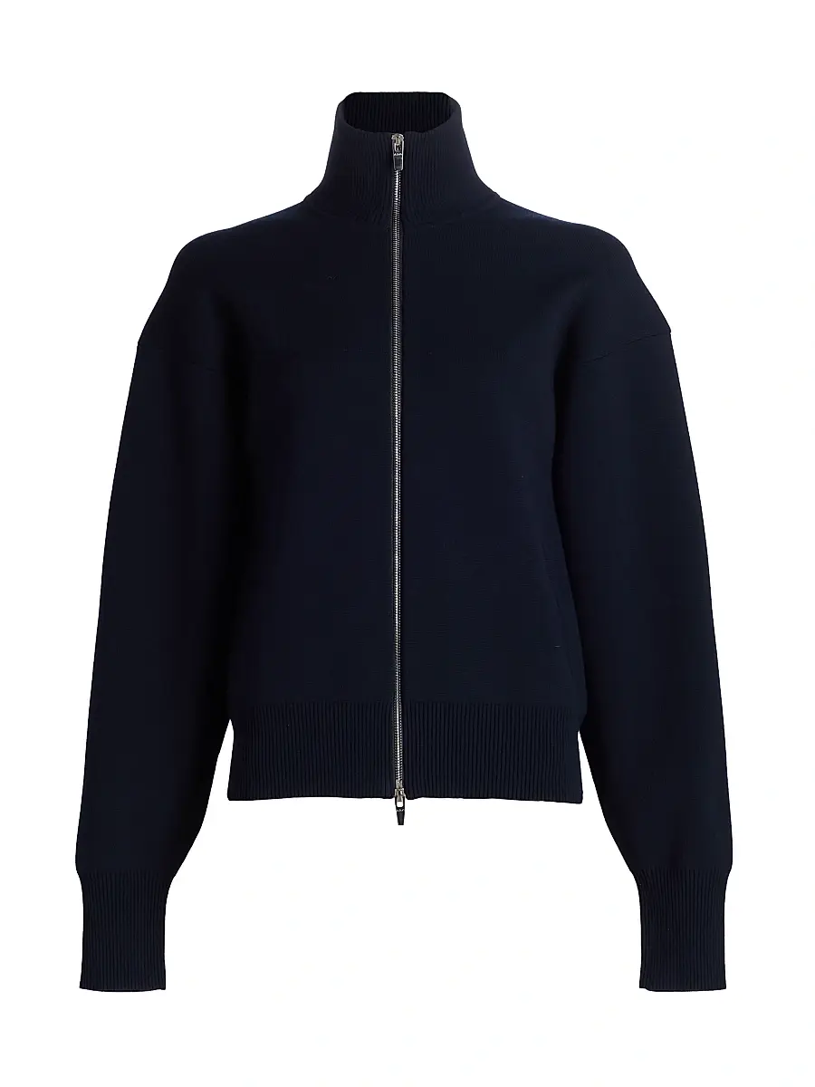 A.L.C. Women's Oliver Zip Cardigan - Navy | Image 1 A.L.C. Women's Oliver Zip Cardigan - Navy | Image 1