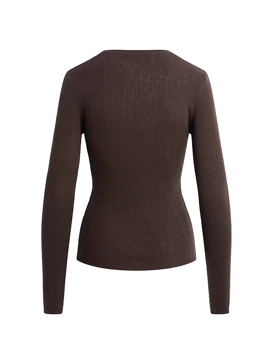 Favorite Daughter Women's Take It Easy Extrafine Merino Wool Scoopneck Top | Thumbnail 3 Favorite Daughter Women's Take It Easy Extrafine Merino Wool Scoopneck Top | Thumbnail 3