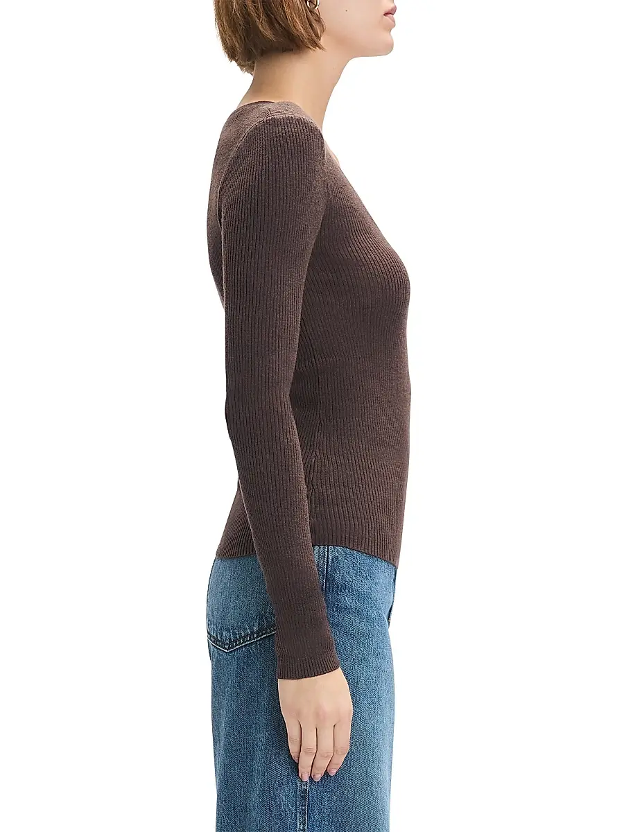 Favorite Daughter Women's Take It Easy Extrafine Merino Wool Scoopneck Top | Thumbnail 5 Favorite Daughter Women's Take It Easy Extrafine Merino Wool Scoopneck Top | Thumbnail 5
