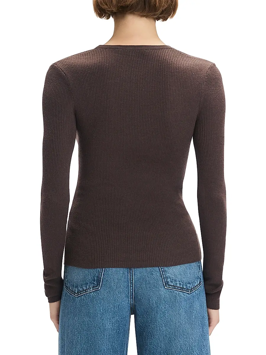 Favorite Daughter Women's Take It Easy Extrafine Merino Wool Scoopneck Top | Thumbnail 6 Favorite Daughter Women's Take It Easy Extrafine Merino Wool Scoopneck Top | Thumbnail 6