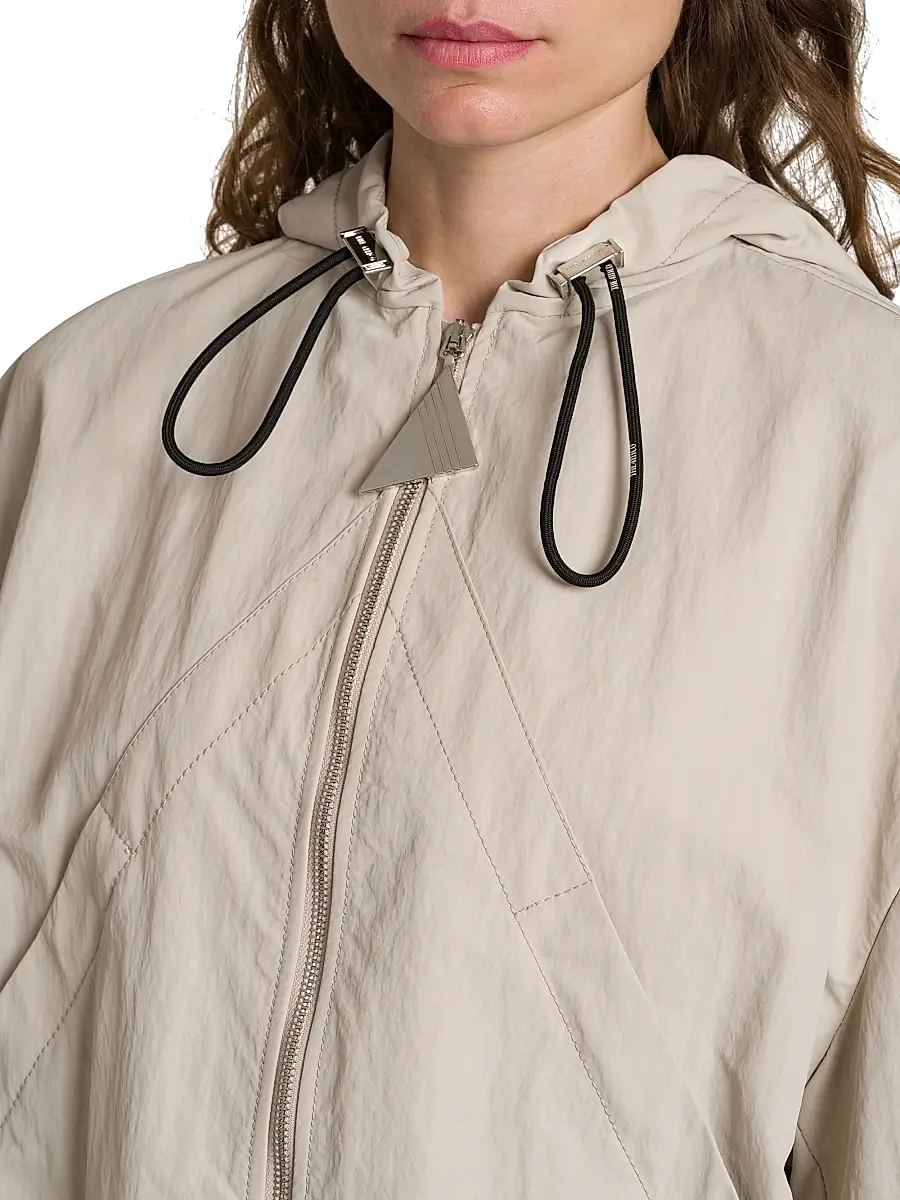 The Attico Women's Crispy Bomber Jacket - Ice | Thumbnail 6 The Attico Women's Crispy Bomber Jacket - Ice | Thumbnail 6