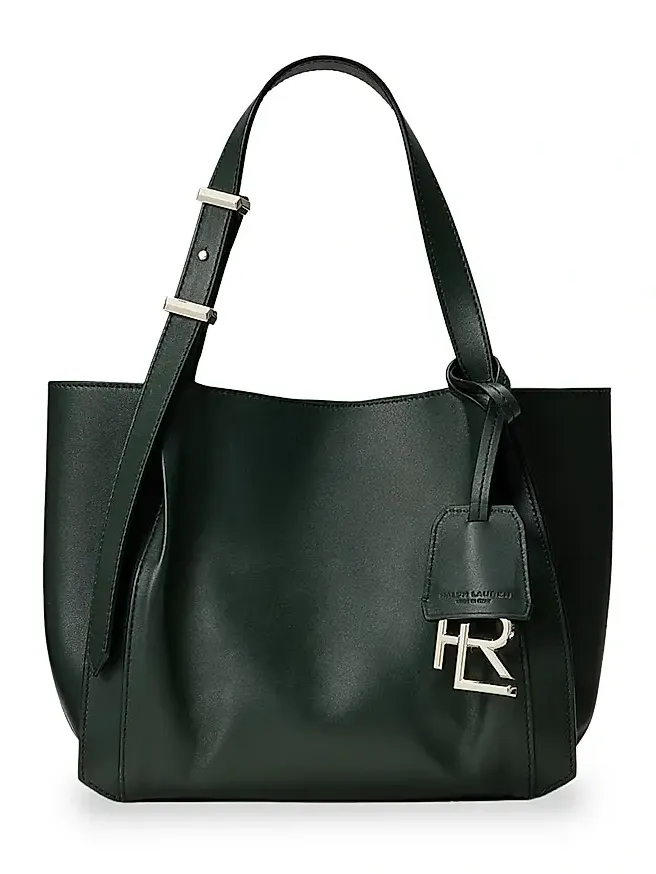Women's Small Logo Leather Tote Bag Women's Small Logo Leather Tote Bag