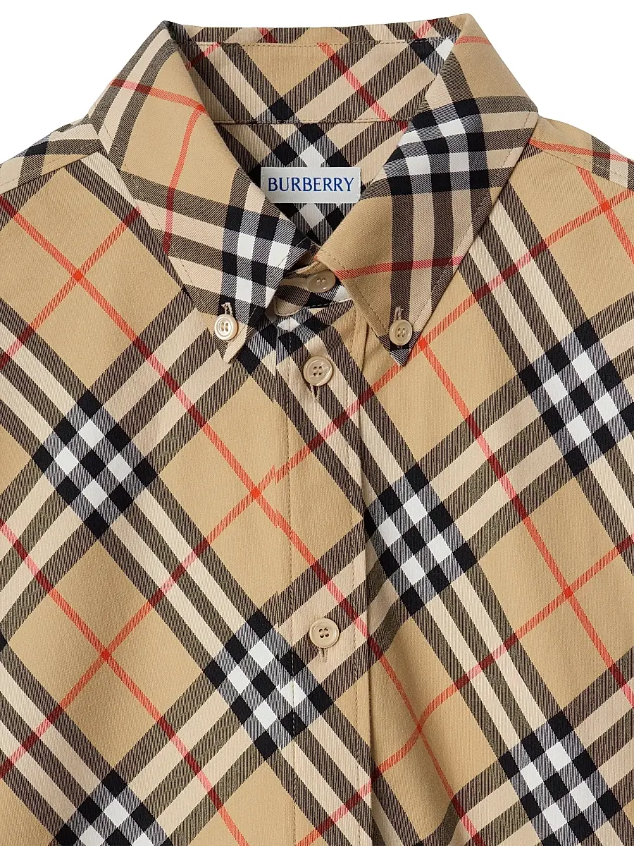 Burberry Men's Roan Check Cotton Shirt | Thumbnail 2 Burberry Men's Roan Check Cotton Shirt | Thumbnail 2