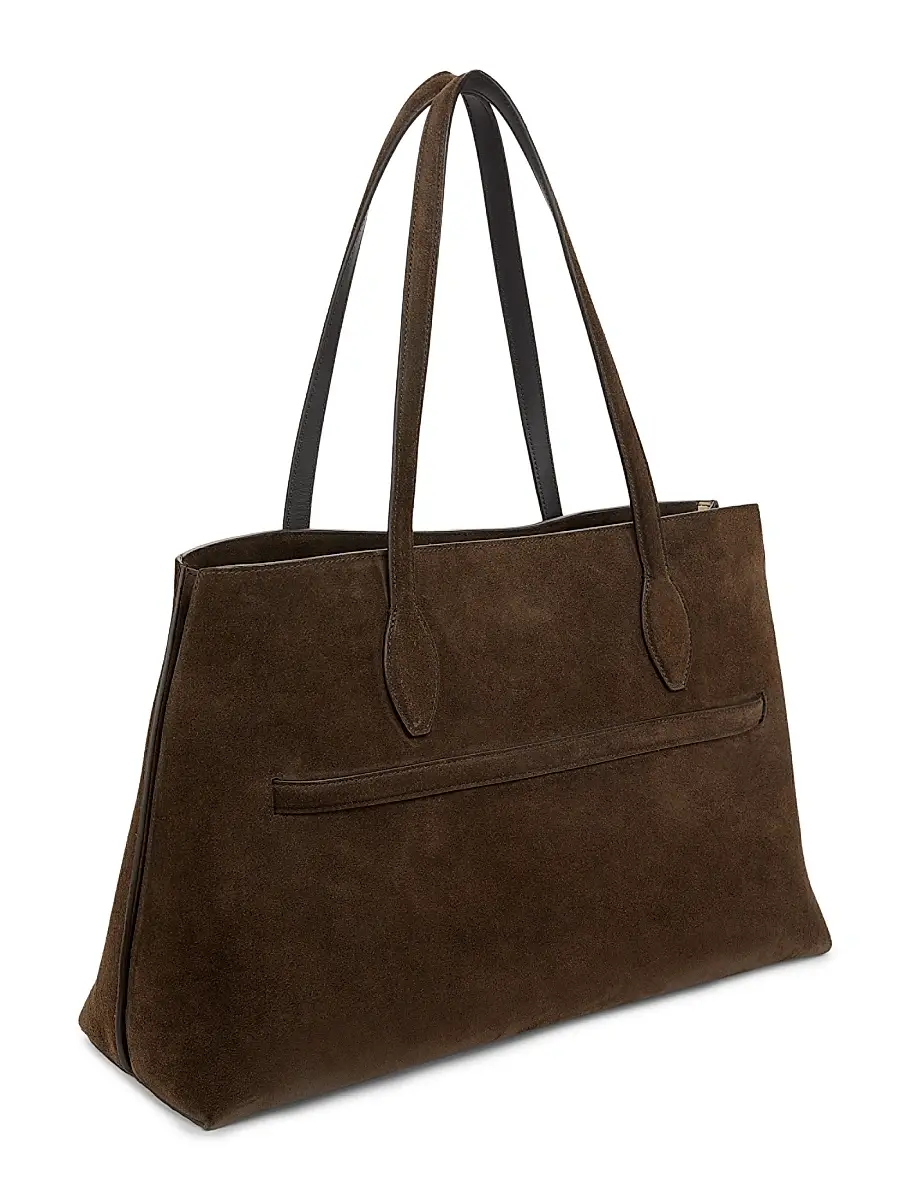 Toteme Women's Suede Lounge Tote Bag - Brown | Thumbnail 3