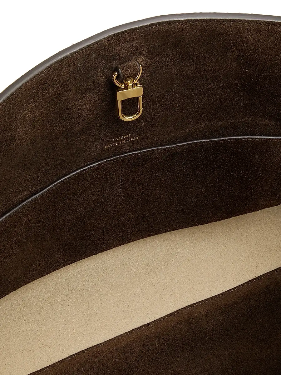 Toteme Women's Suede Lounge Tote Bag - Brown | Thumbnail 4