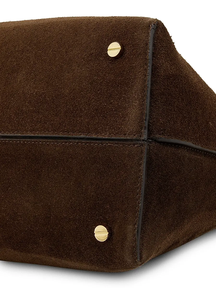 Toteme Women's Suede Lounge Tote Bag - Brown | Thumbnail 6