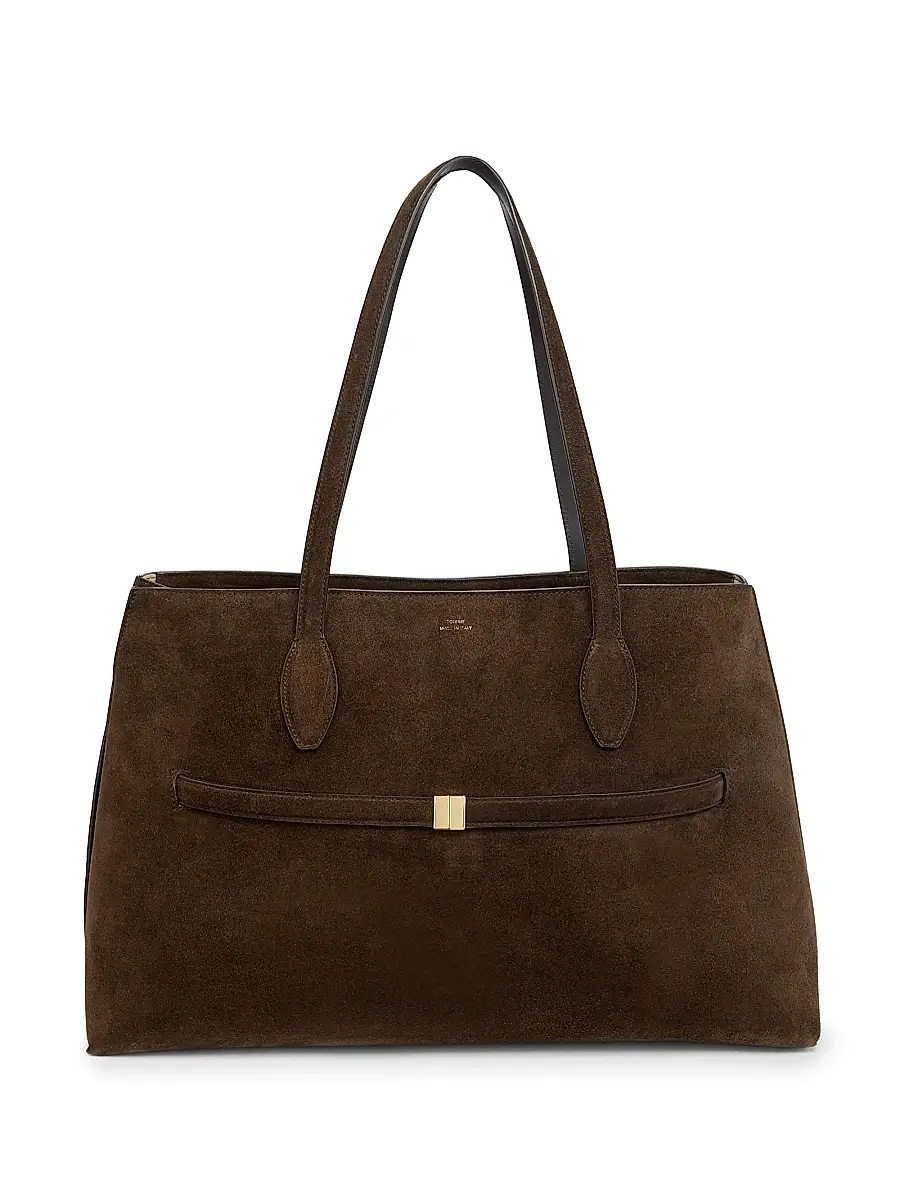 Women's Suede Lounge Tote Bag - Brown Women's Suede Lounge Tote Bag - Brown