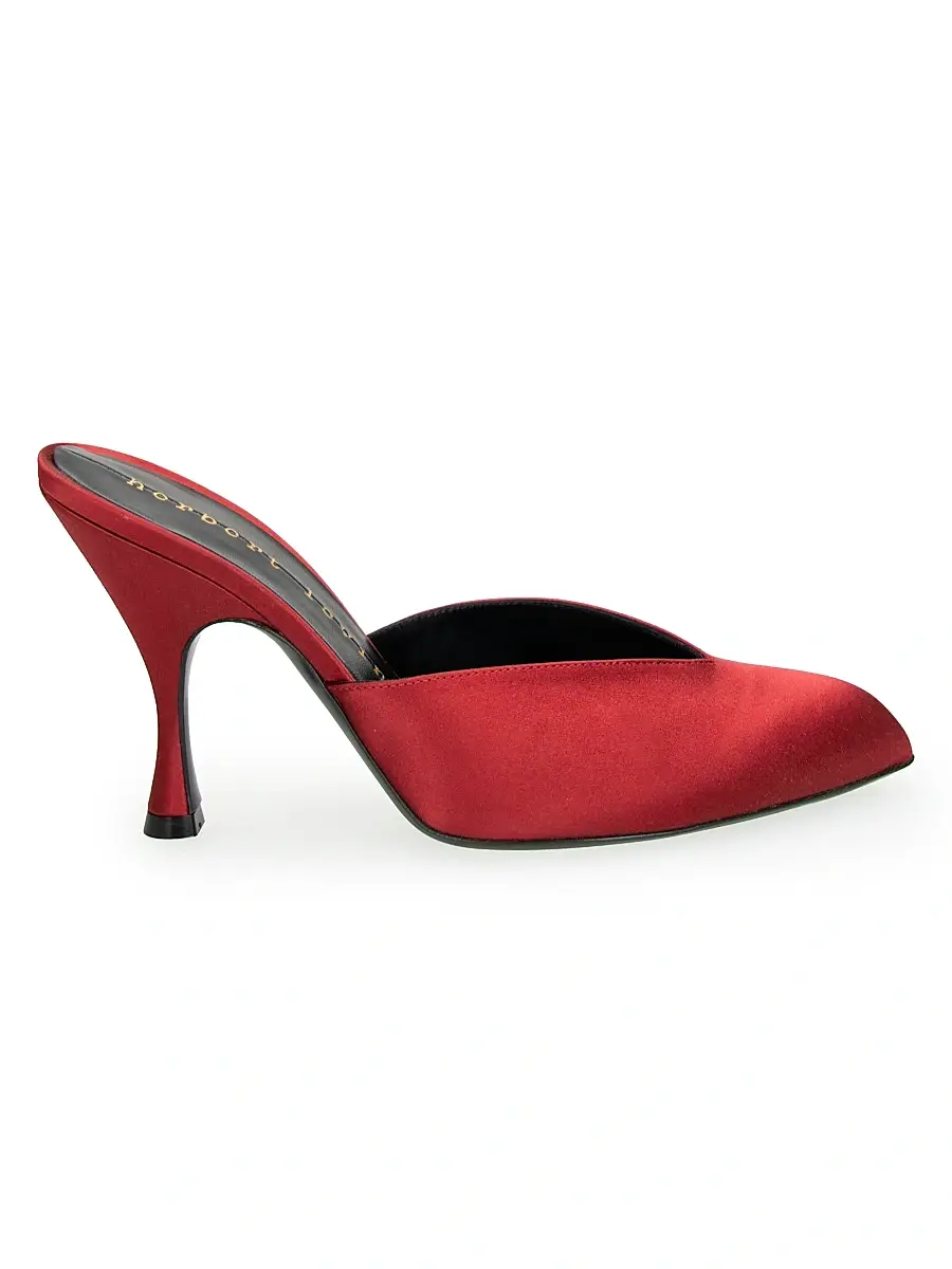 Herbert Levine Women's Sitting Pretty 70MM Satin Mules | Image 1 Herbert Levine Women's Sitting Pretty 70MM Satin Mules | Image 1