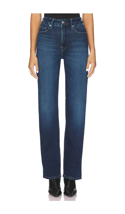 Good American Soft Tech Good True Straight Jeans | Image 1 Good American Soft Tech Good True Straight Jeans | Image 1