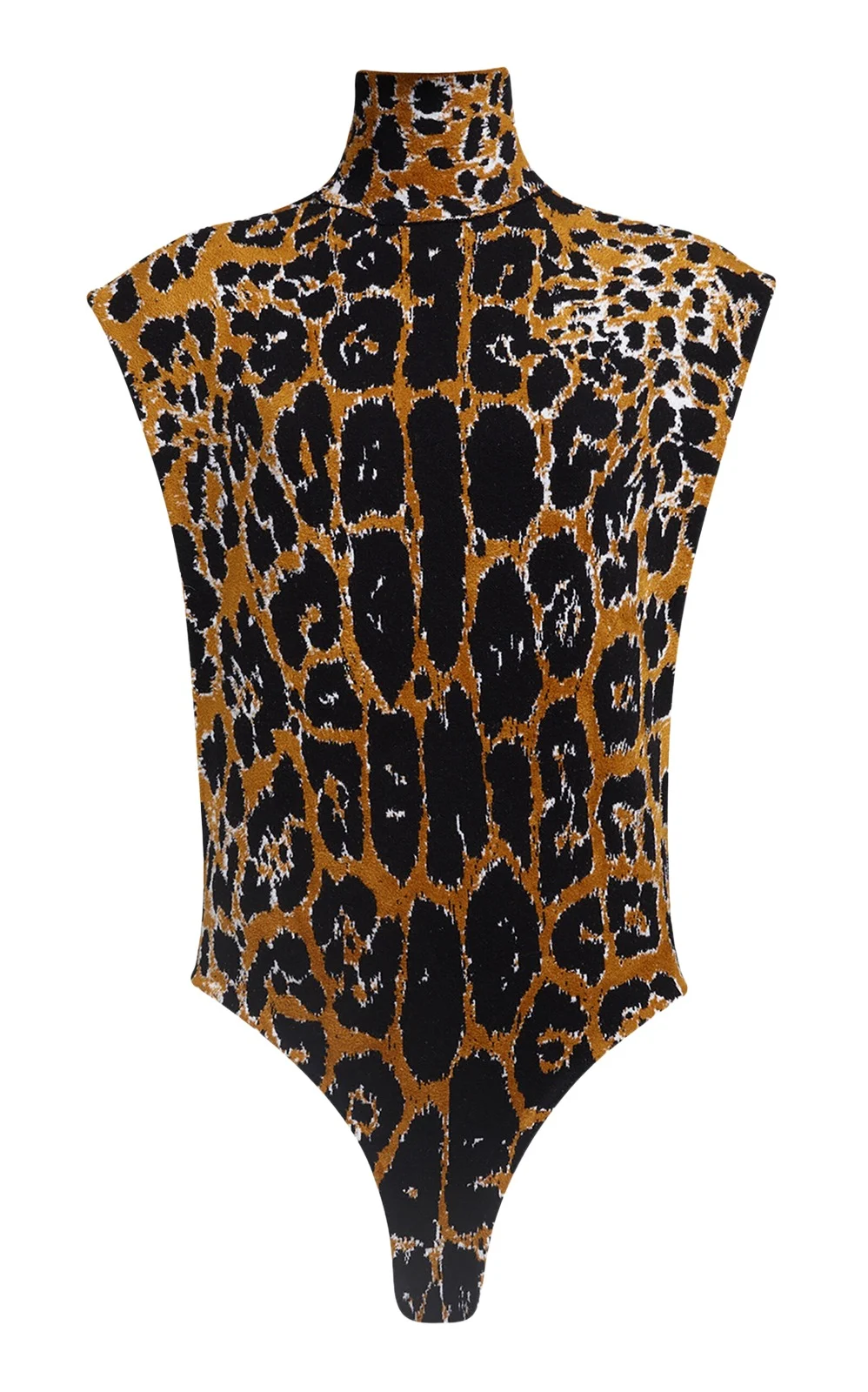 Leopard Printed Jacquard Knit Top Leopard Printed Jacquard Knit Top