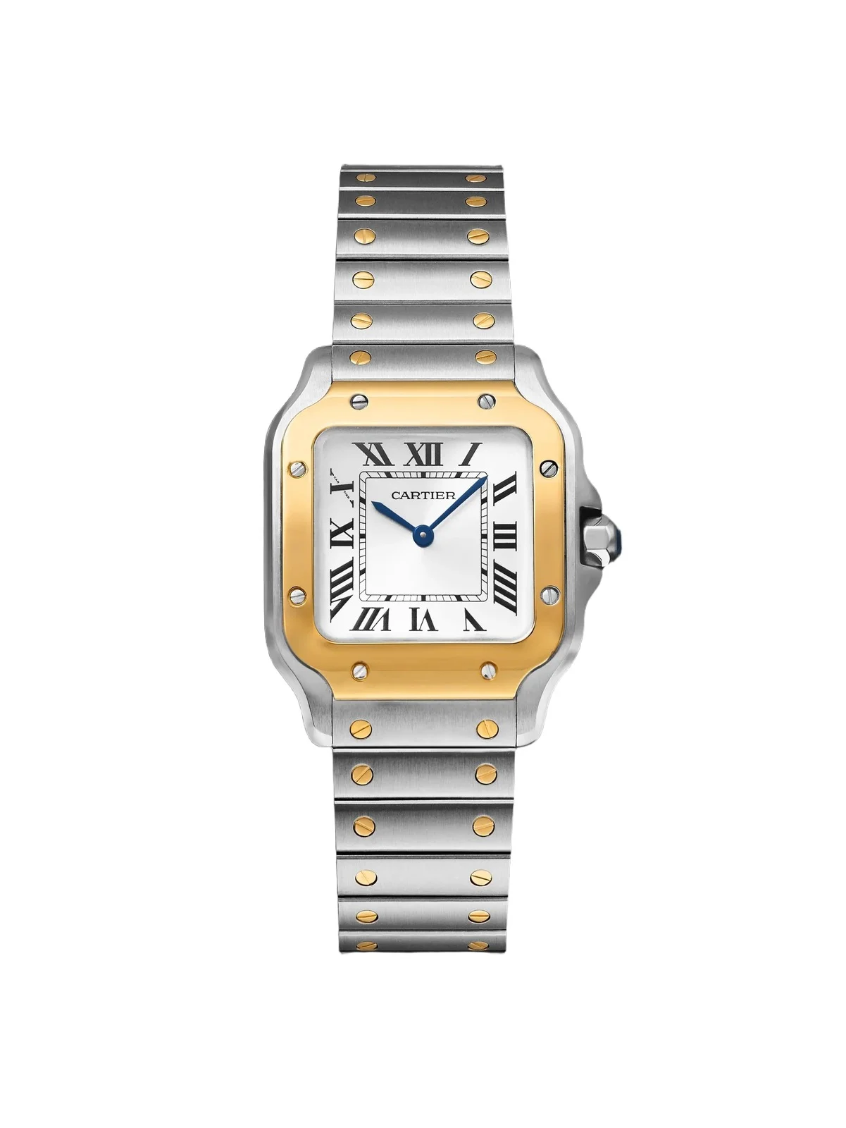Santos de Small Interchangeable Stainless Steel and 18-Karat Gold Watch, Ref. W2SA0033 - Men Santos de Small Interchangeable Stainless Steel and 18-Karat Gold Watch, Ref. W2SA0033 - Men