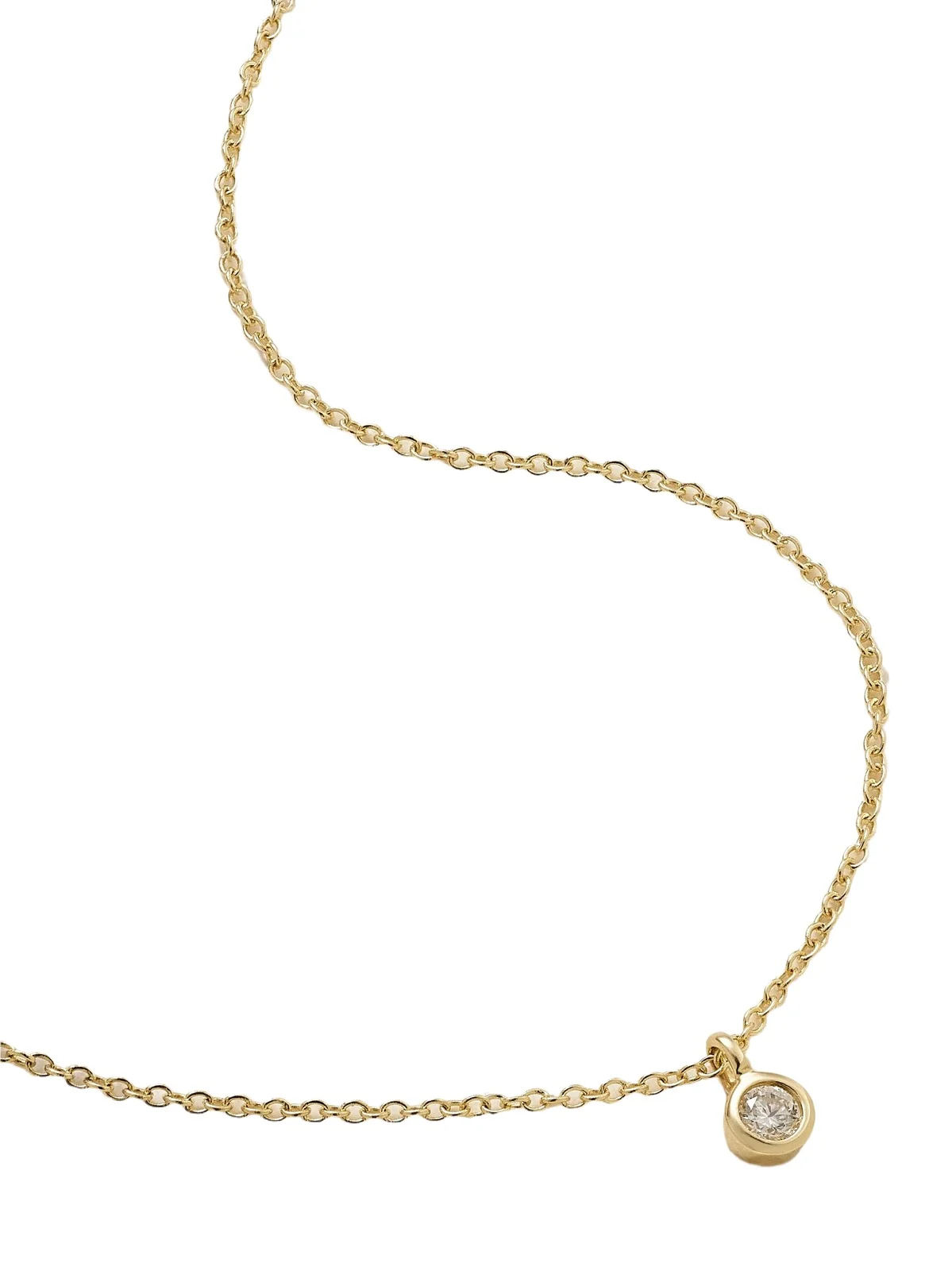 Essential 14-karat Gold Diamond Necklace