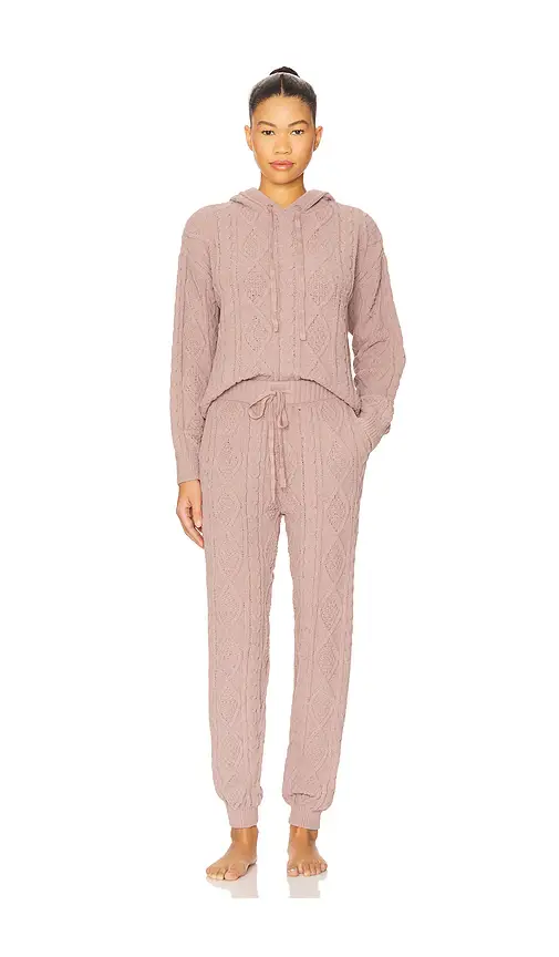 Hallie Chenille Cable Hoodie & Jogger Set Hallie Chenille Cable Hoodie & Jogger Set