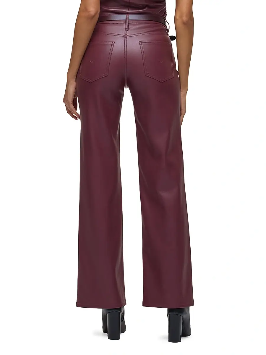 Hudson Jeans Women's Rosie Coated High-Rise Wide-Leg Jeans | Thumbnail 6 Hudson Jeans Women's Rosie Coated High-Rise Wide-Leg Jeans | Thumbnail 6