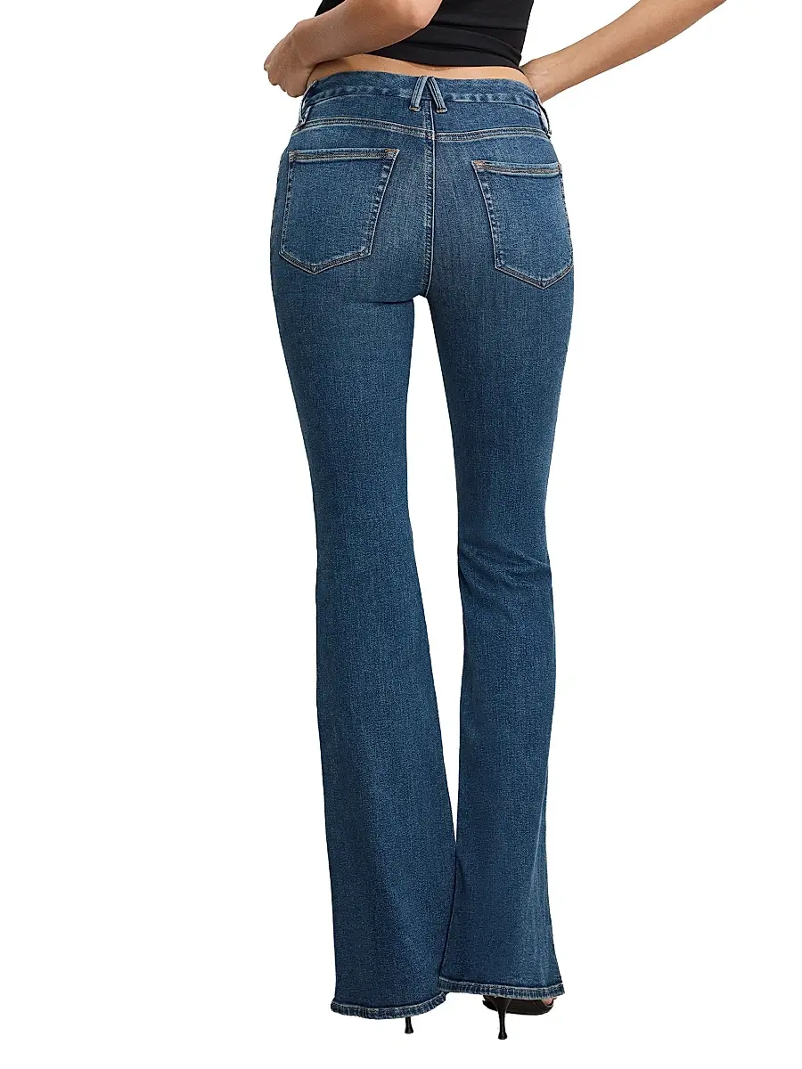 GOOD AMERICAN Women's Good Legs High-Rise Flare Jeans | Thumbnail 5 GOOD AMERICAN Women's Good Legs High-Rise Flare Jeans | Thumbnail 5