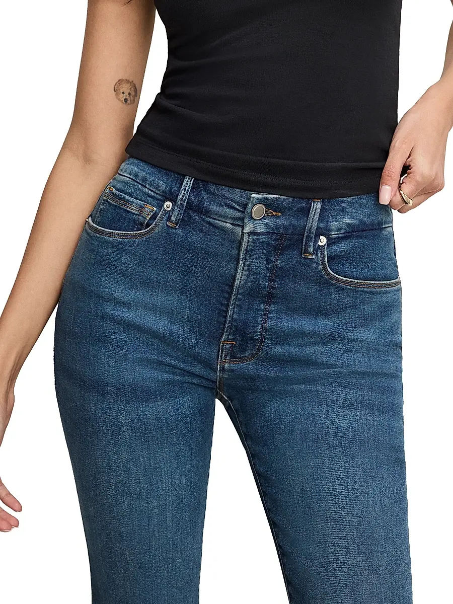 GOOD AMERICAN Women's Good Legs High-Rise Flare Jeans | Thumbnail 6 GOOD AMERICAN Women's Good Legs High-Rise Flare Jeans | Thumbnail 6