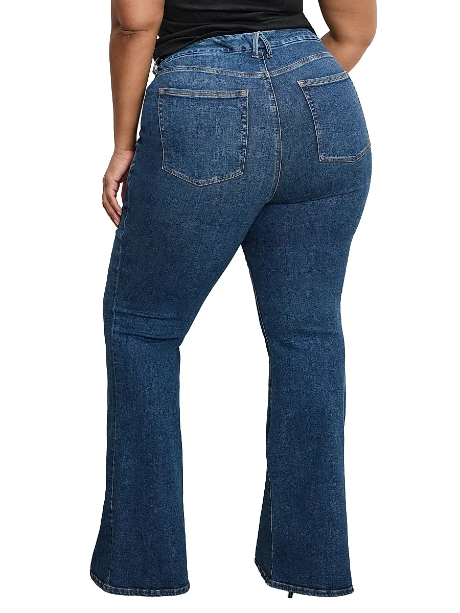 GOOD AMERICAN Women's Good Legs High-Rise Flare Jeans | Thumbnail 9 GOOD AMERICAN Women's Good Legs High-Rise Flare Jeans | Thumbnail 9