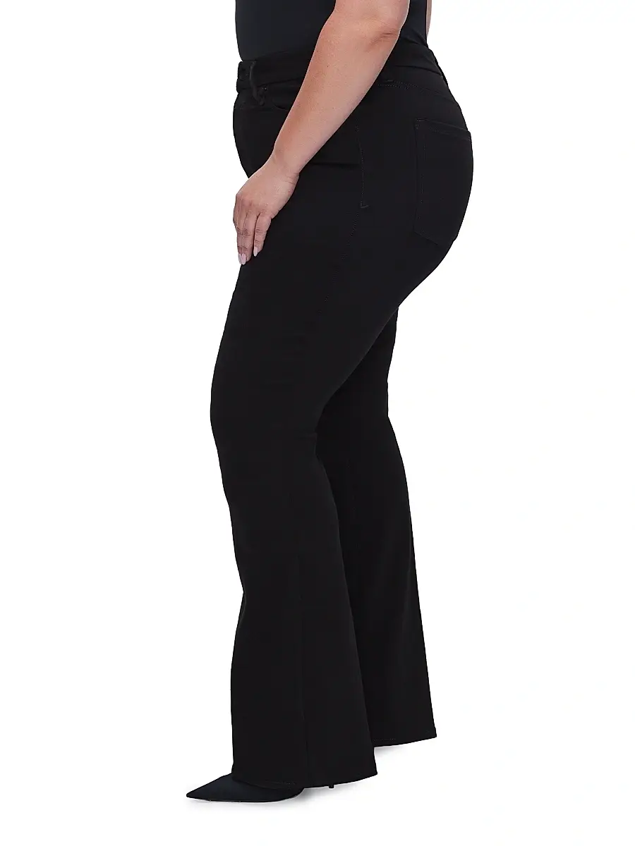 GOOD AMERICAN Women's Never Fades Good Legs Flare Jeans | Thumbnail 3 GOOD AMERICAN Women's Never Fades Good Legs Flare Jeans | Thumbnail 3