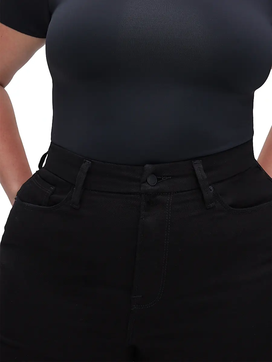 GOOD AMERICAN Women's Never Fades Good Legs Flare Jeans | Thumbnail 5 GOOD AMERICAN Women's Never Fades Good Legs Flare Jeans | Thumbnail 5