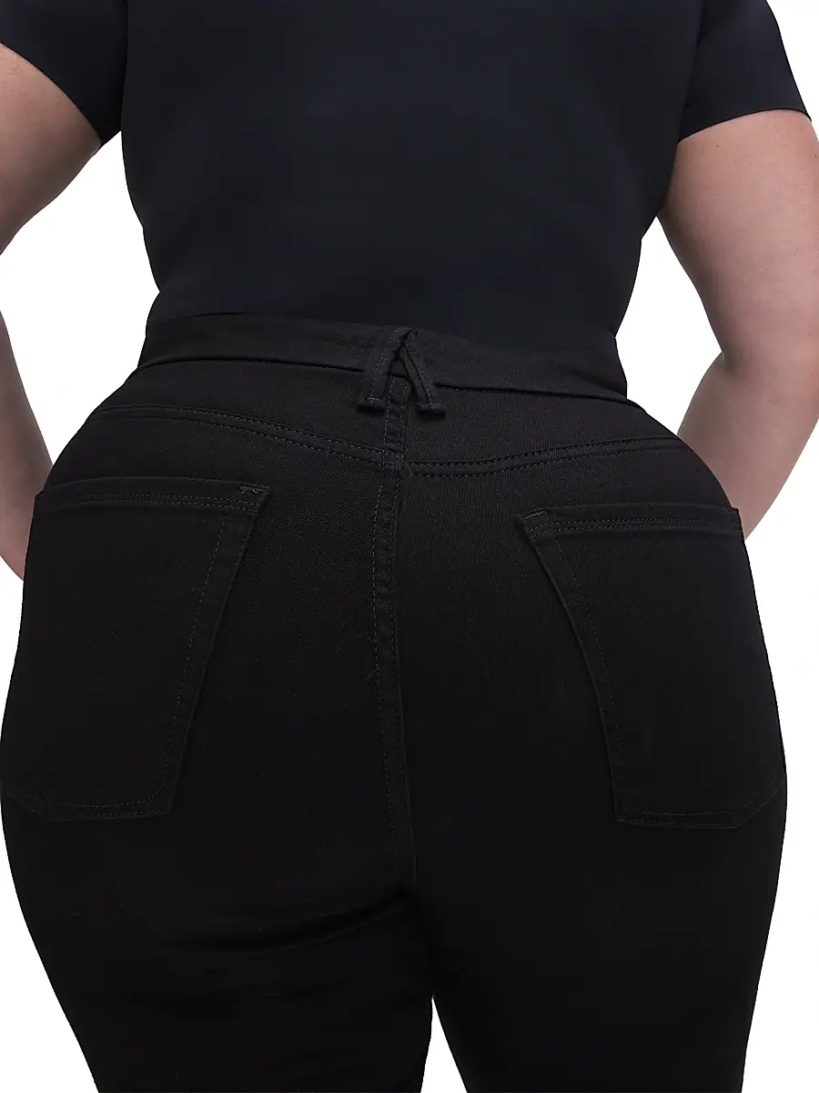 GOOD AMERICAN Women's Never Fades Good Legs Flare Jeans | Thumbnail 6 GOOD AMERICAN Women's Never Fades Good Legs Flare Jeans | Thumbnail 6
