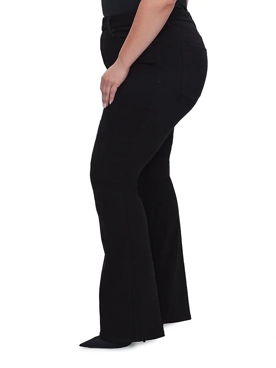 GOOD AMERICAN Women's Never Fades Good Legs Flare Jeans | Thumbnail 7 GOOD AMERICAN Women's Never Fades Good Legs Flare Jeans | Thumbnail 7