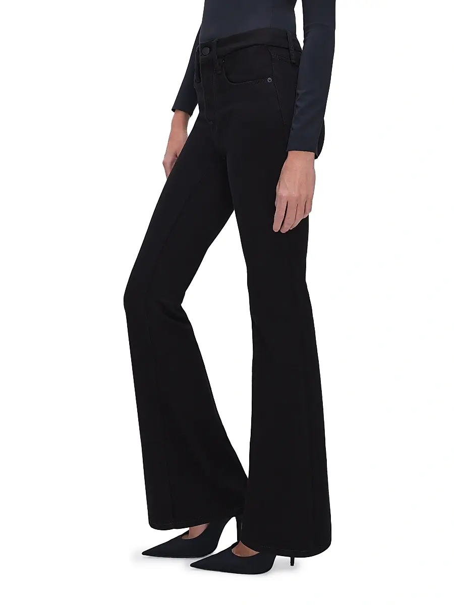 GOOD AMERICAN Women's Never Fades Good Legs Flare Jeans | Thumbnail 9 GOOD AMERICAN Women's Never Fades Good Legs Flare Jeans | Thumbnail 9