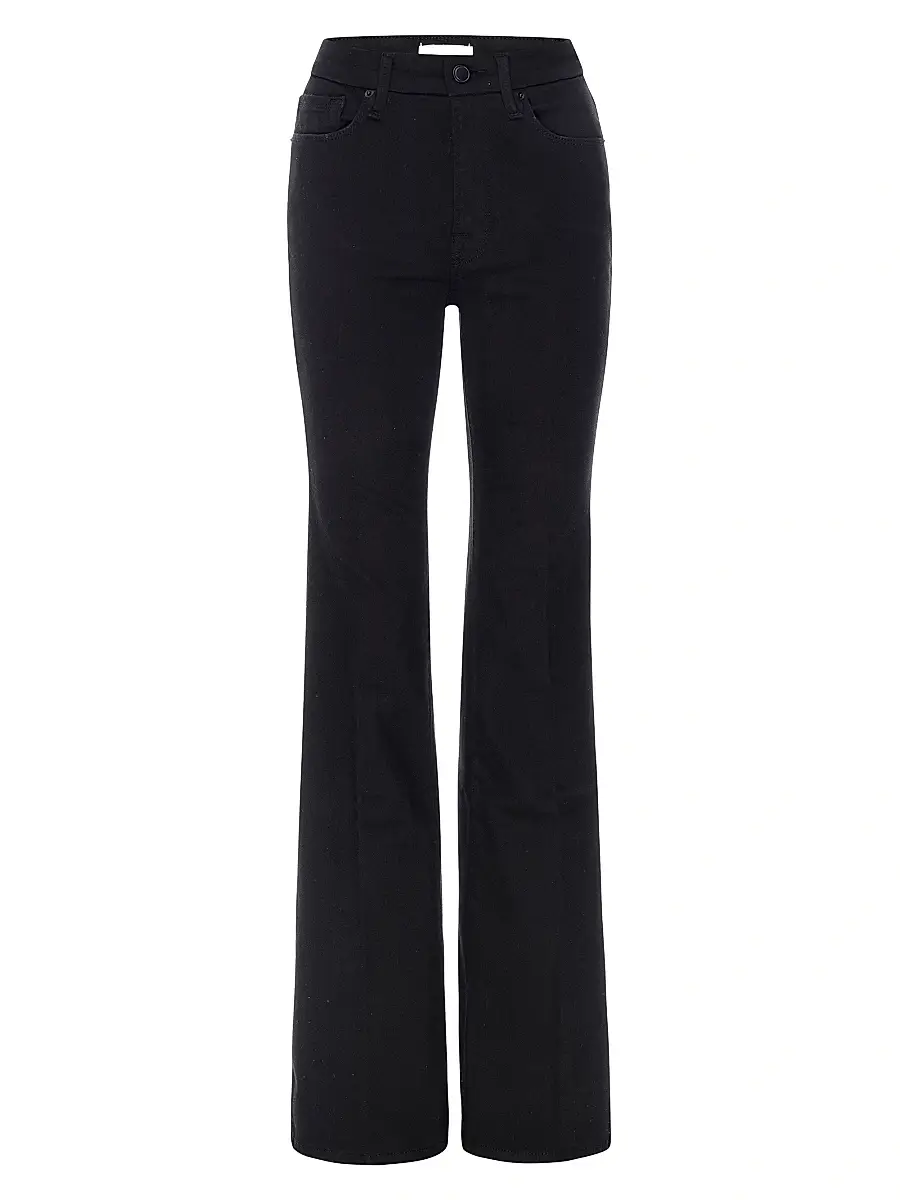 Good American Women's Never Fades Good Legs Flare Jeans - Black | Image 1 Good American Women's Never Fades Good Legs Flare Jeans - Black | Image 1