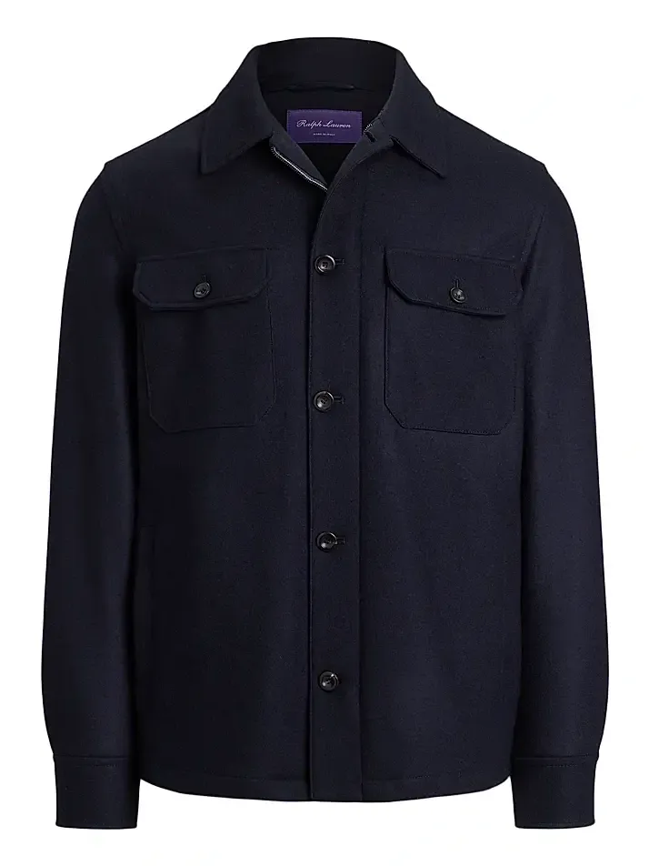 Men's Felton Cashmere-Blend Shirt Jacket