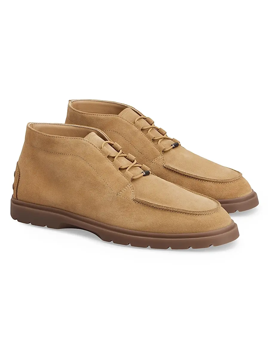 Tod's Men's Suede Desert Boots - Light Beige | Thumbnail 2 Tod's Men's Suede Desert Boots - Light Beige | Thumbnail 2