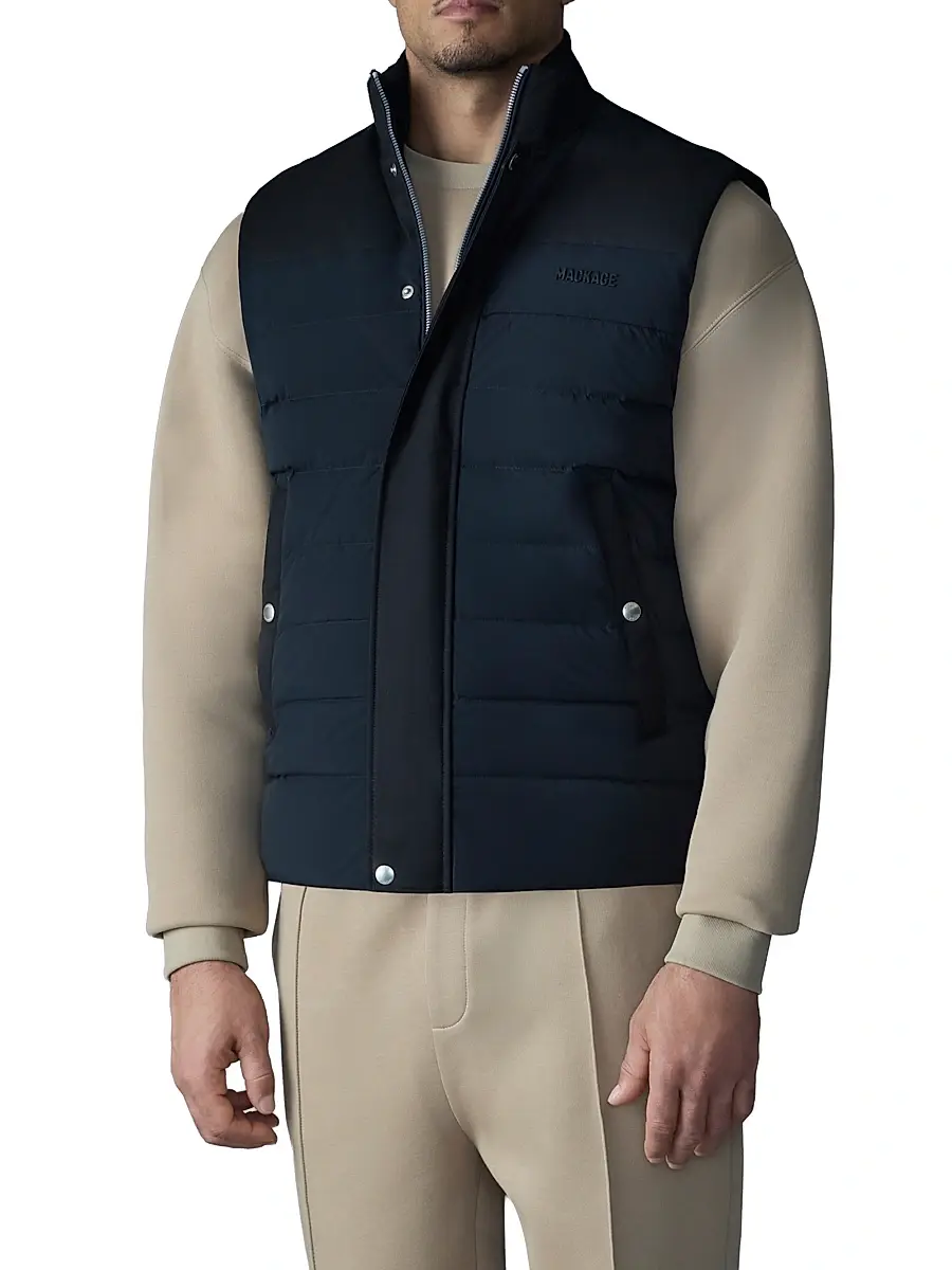 Mackage Men's Brody Quilted Down Vest | Thumbnail 3 Mackage Men's Brody Quilted Down Vest | Thumbnail 3