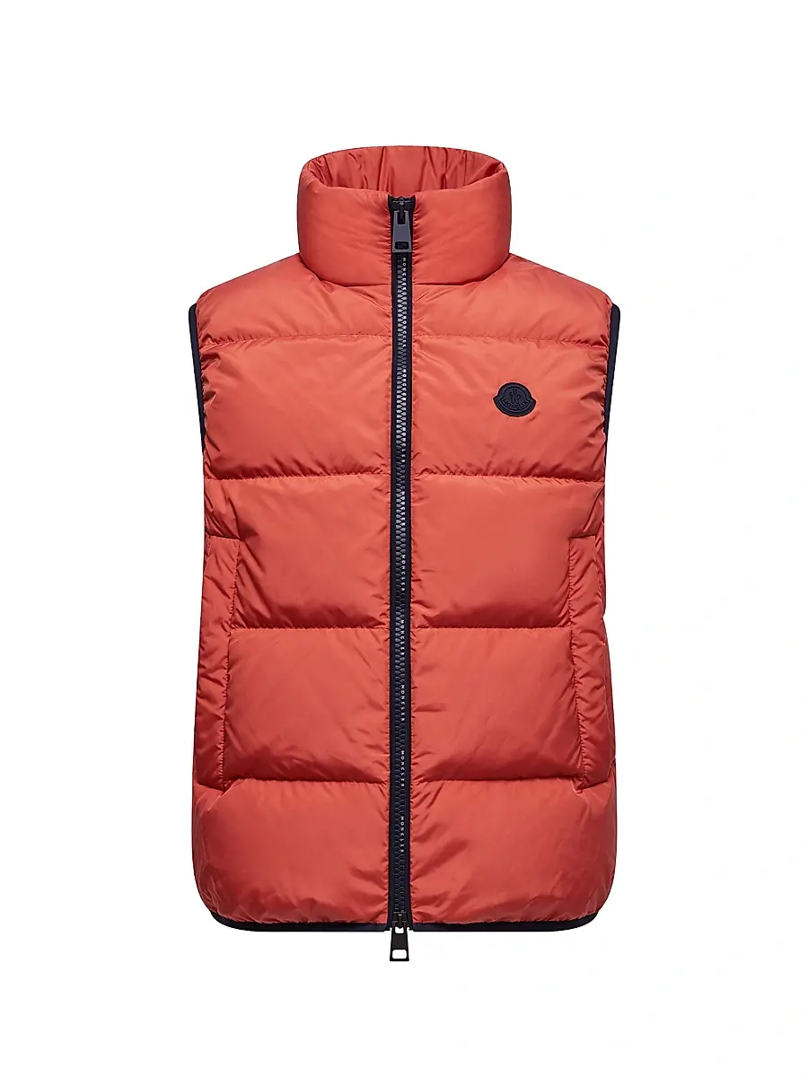 Moncler Men's Gabas Puffer Vest - Dark Orange | Image 1 Moncler Men's Gabas Puffer Vest - Dark Orange | Image 1