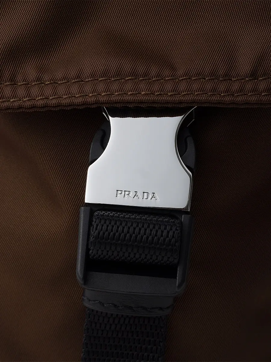 Prada Men's Explore Re-Nylon and Leather Bag - Brown | Thumbnail 7