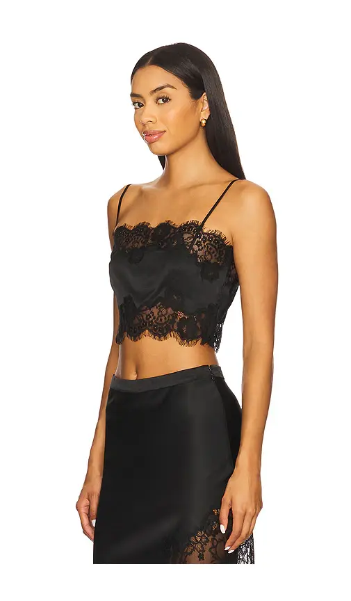 Fleur du Mal Silk And Lace Bandeau Top | Thumbnail 2 Fleur du Mal Silk And Lace Bandeau Top | Thumbnail 2