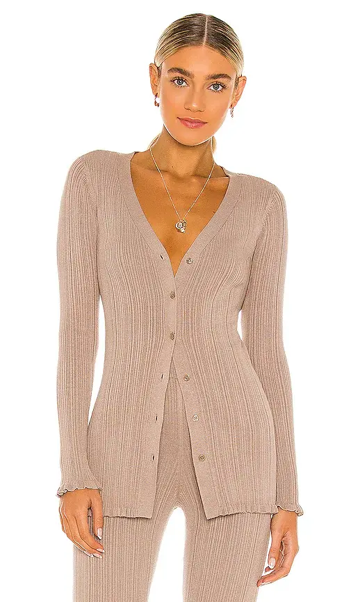 Tularosa Variegated Rib Cardi | Image 1 Tularosa Variegated Rib Cardi | Image 1