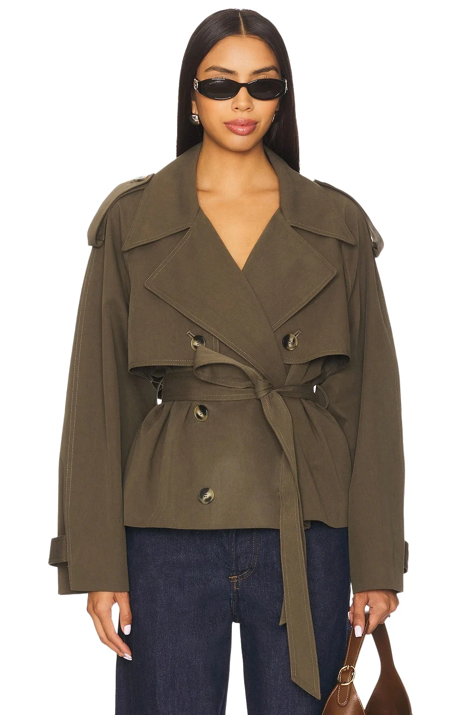 Elodie the Label Elodie Eleanor Cropped Trench Coat
