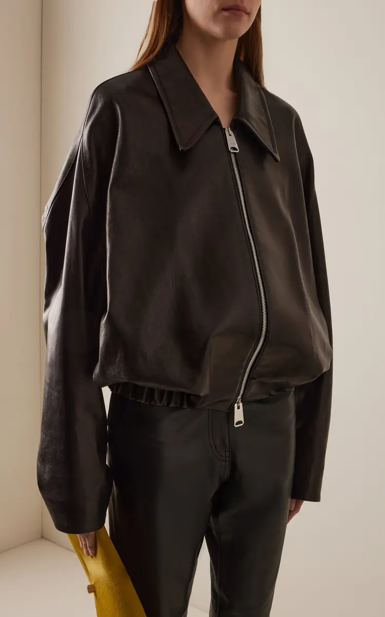 Khaite Odin Leather Jacket | Thumbnail 2 Khaite Odin Leather Jacket | Thumbnail 2