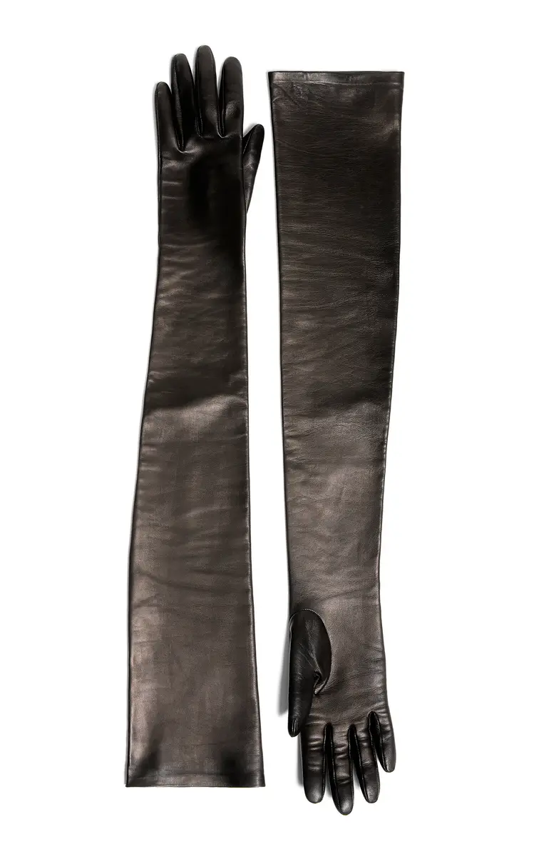 Khaite Remo Long Leather Gloves | Thumbnail 1 Khaite Remo Long Leather Gloves | Thumbnail 1
