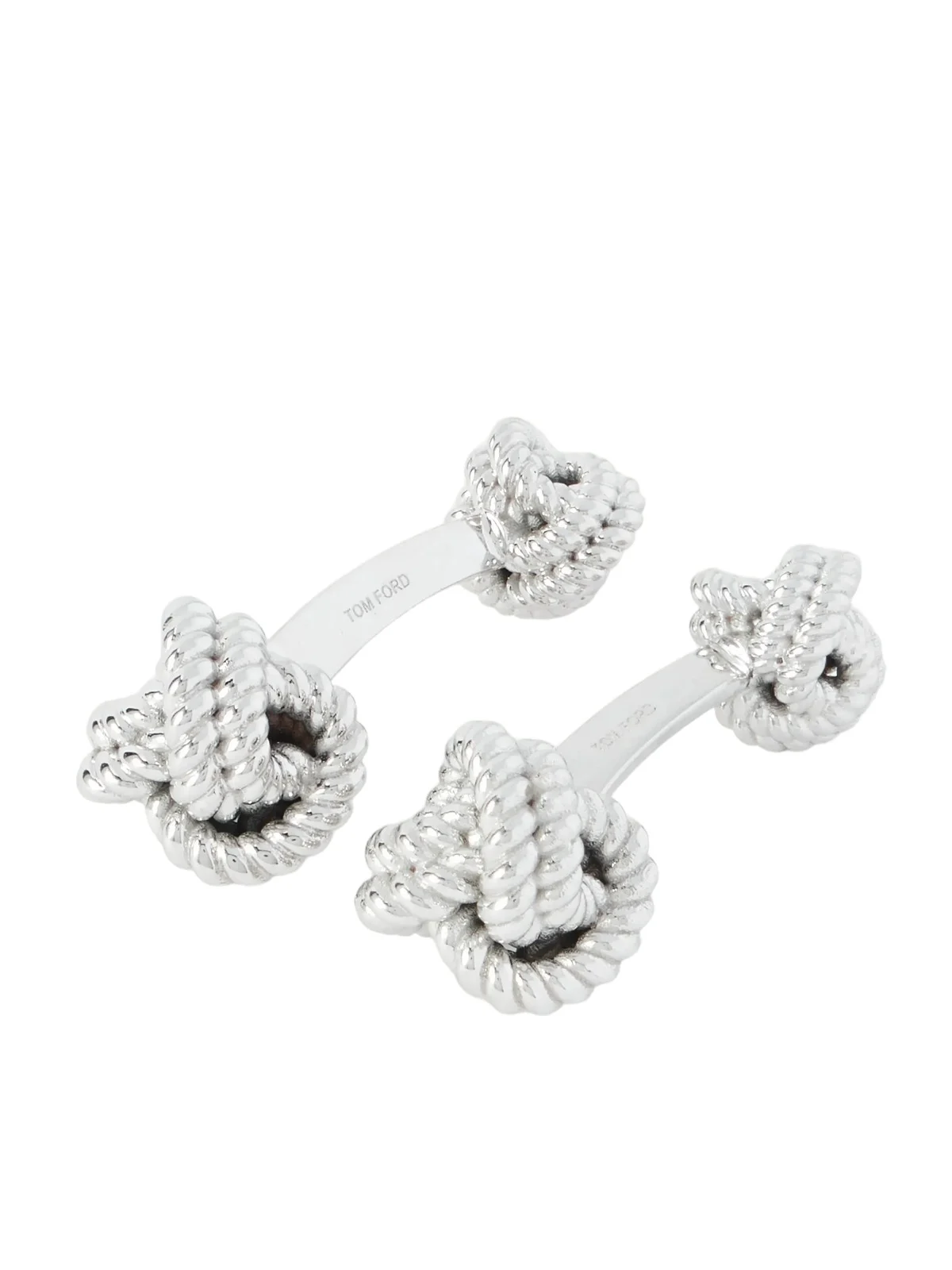 Knot 18-Karat White Gold Cufflinks - Men Knot 18-Karat White Gold Cufflinks - Men