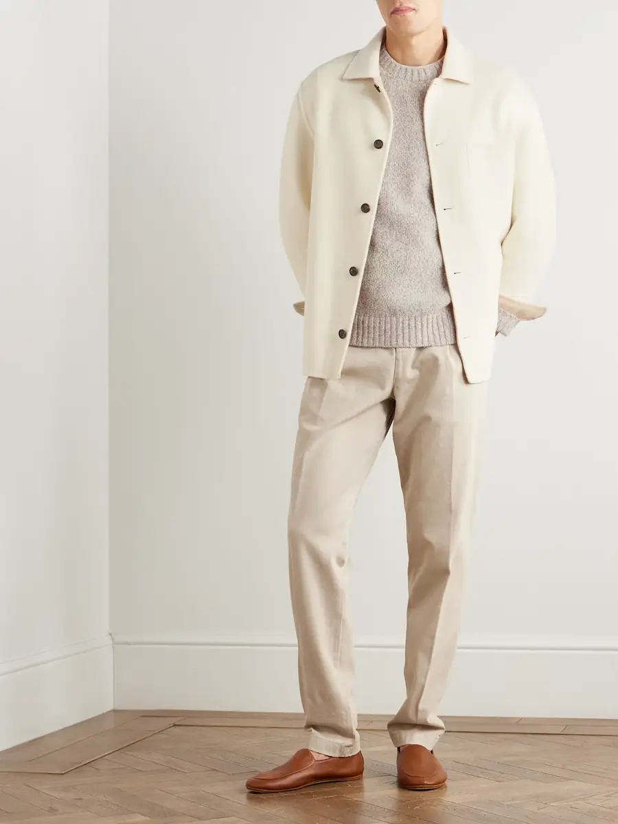 ELEVENTY Slim-Fit Wool, Cashmere and Silk-Blend Overshirt - Men | Thumbnail 2 ELEVENTY Slim-Fit Wool, Cashmere and Silk-Blend Overshirt - Men | Thumbnail 2