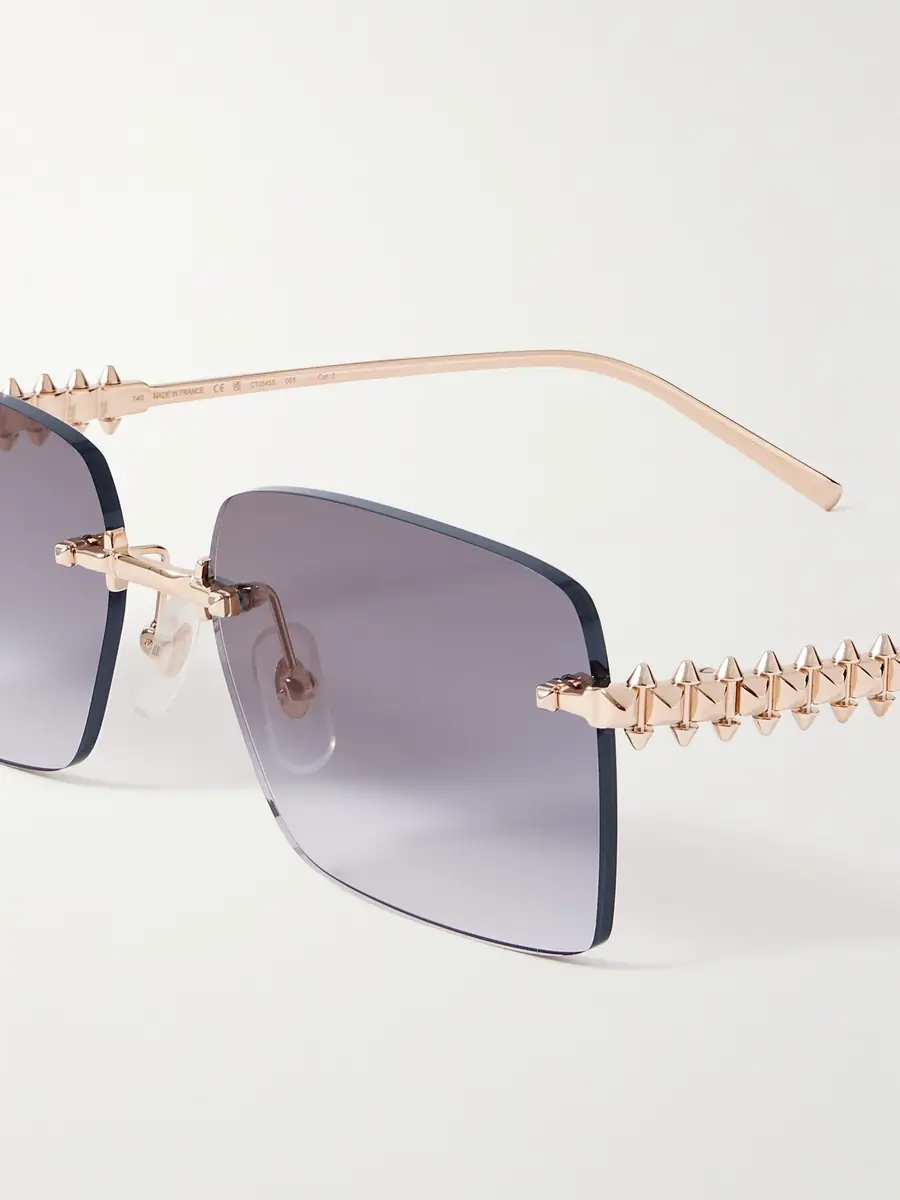 Cartier Eyewear Clash de Cartier Rimless Square-Frame Gold-Tone Sunglasses - Men | Thumbnail 2 Cartier Eyewear Clash de Cartier Rimless Square-Frame Gold-Tone Sunglasses - Men | Thumbnail 2