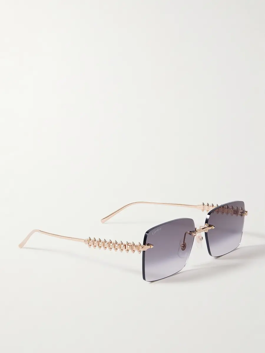 Cartier Eyewear Clash de Cartier Rimless Square-Frame Gold-Tone Sunglasses - Men | Thumbnail 3 Cartier Eyewear Clash de Cartier Rimless Square-Frame Gold-Tone Sunglasses - Men | Thumbnail 3