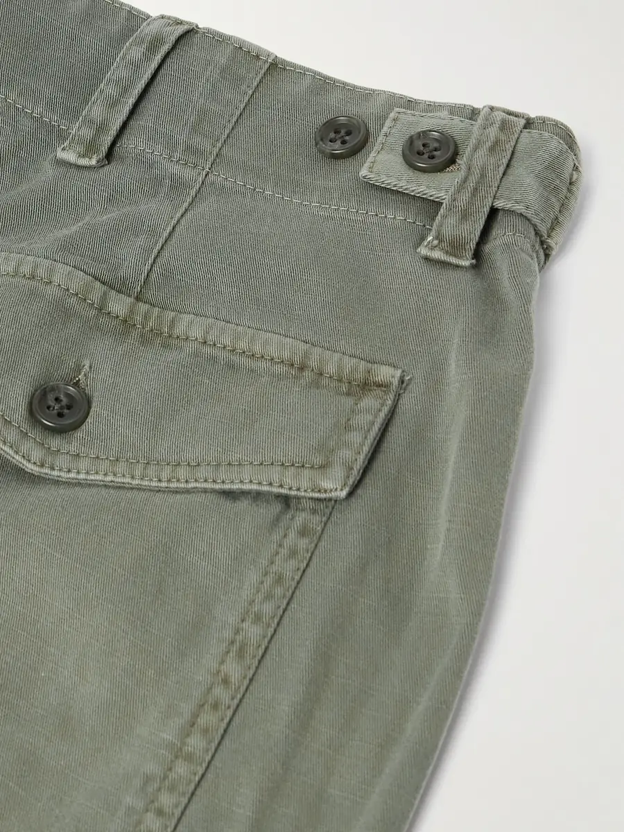 James Perse Flight Straight-Leg Slub Cotton-Blend Twill Drawstring Trousers - Men | Thumbnail 5 James Perse Flight Straight-Leg Slub Cotton-Blend Twill Drawstring Trousers - Men | Thumbnail 5
