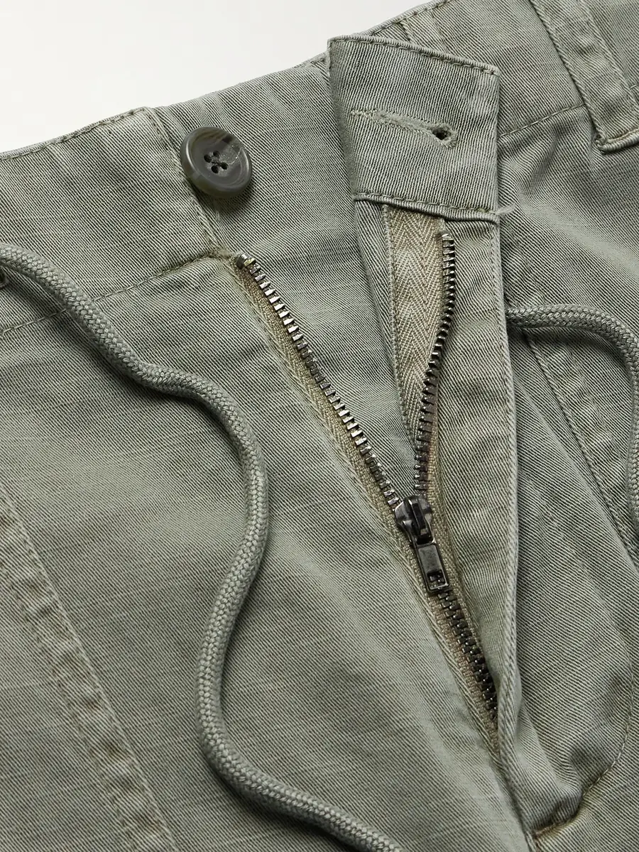 James Perse Flight Straight-Leg Slub Cotton-Blend Twill Drawstring Trousers - Men | Thumbnail 6 James Perse Flight Straight-Leg Slub Cotton-Blend Twill Drawstring Trousers - Men | Thumbnail 6