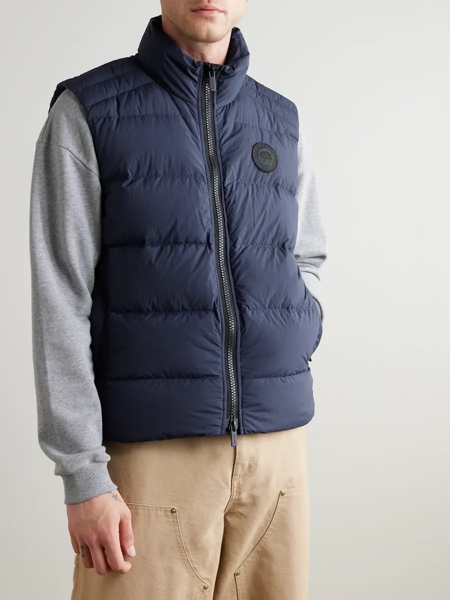 Canada Goose Crofton Slim-Fit Logo-Appliquéd Quilted Enduraluxe® Down Gilet - Men | Thumbnail 3 Canada Goose Crofton Slim-Fit Logo-Appliquéd Quilted Enduraluxe® Down Gilet - Men | Thumbnail 3