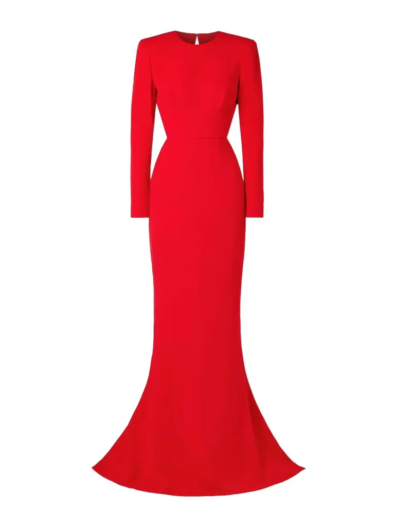 Stella McCartney Open-back Crepe Gown | Image 1 Stella McCartney Open-back Crepe Gown | Image 1