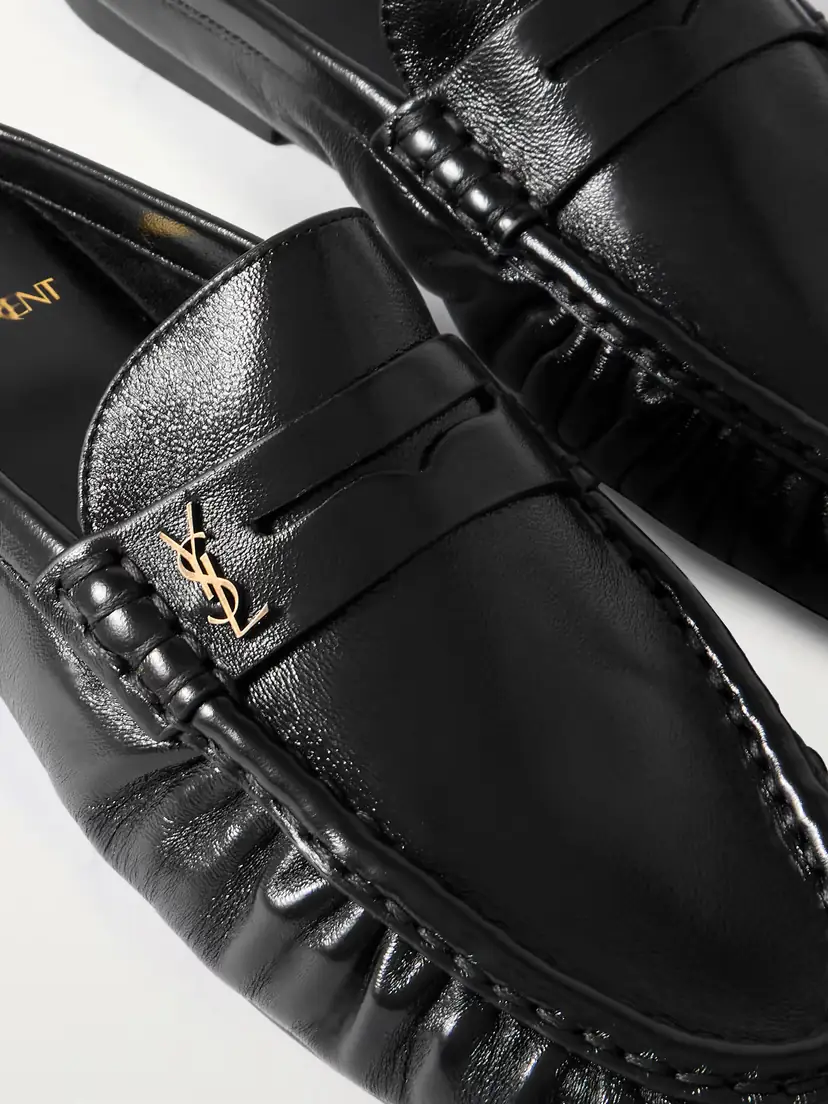 Saint Laurent Le Loafer Logo-embellished Slip-ons | Thumbnail 4