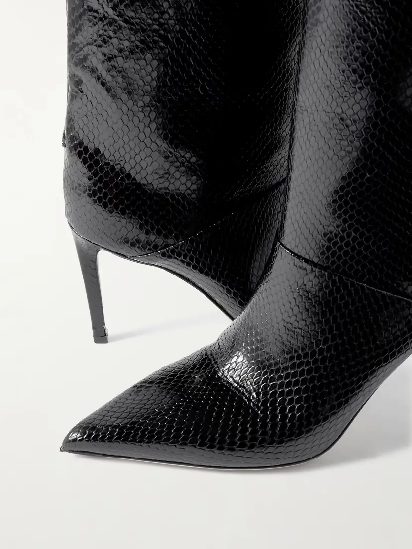 Jimmy Choo Beren 85 Snake-effect Leather Boots | Thumbnail 4 Jimmy Choo Beren 85 Snake-effect Leather Boots | Thumbnail 4