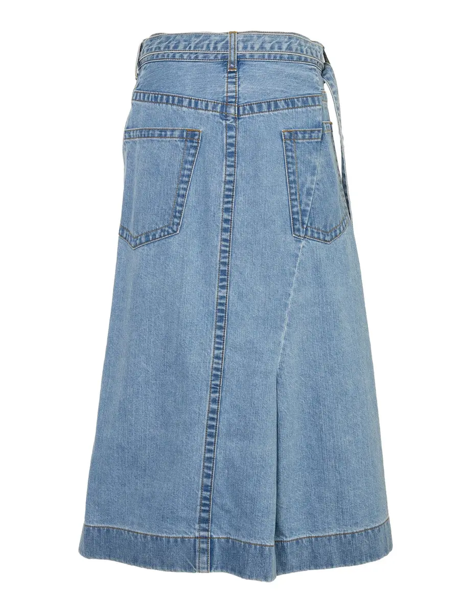 Sacai Asymmetric Denim Midi Skirt | Thumbnail 2 Sacai Asymmetric Denim Midi Skirt | Thumbnail 2