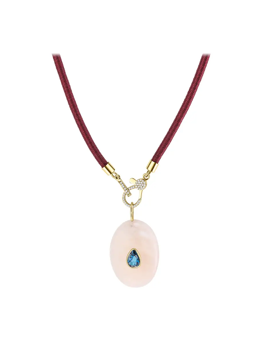 Beatriz Werebe Aventurine and Blue Tourmaline Stone Charm | Thumbnail 2 Beatriz Werebe Aventurine and Blue Tourmaline Stone Charm | Thumbnail 2